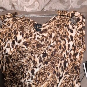 Essentials by Milano Animal Print Top